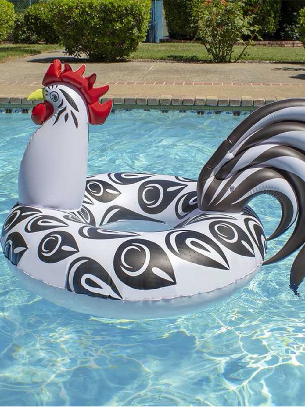Poolmaster BRAND NEW  Inflatable Rooster PARTY Tube Pool Float 48”